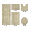 Lux Premium 100% Cotton Tufted Solid Reversible 5 PC Bath Rug Set – Ultra-Soft, Water-Absorbent, Durable, Machine Washable Bathroom Rug - 2 of 4