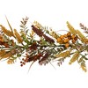 Northlight Real Touch™️ Greenery and Berries Artificial Fall Harvest Garland - 5' x 10" - Unlit - 4 of 4