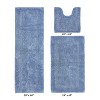 Lux Premium 100% Cotton  Ultra-Soft Tufted Solid Reversible 3 Piece Bath Rug Set, Water-Absorbent, Durable, Machine Washable Bathroom Rug - 2 of 4