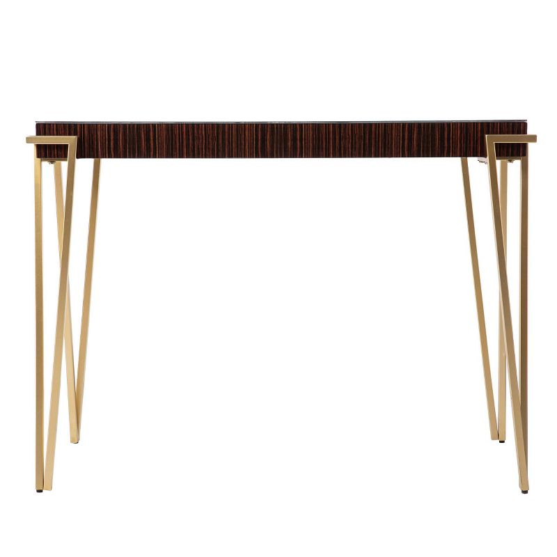 Capkya Console Table Brown/Gold - Aiden Lane, 4 of 8