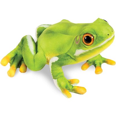 Underwraps Real Planet Hyla Frog Green 15 inch Realistic Soft Plush