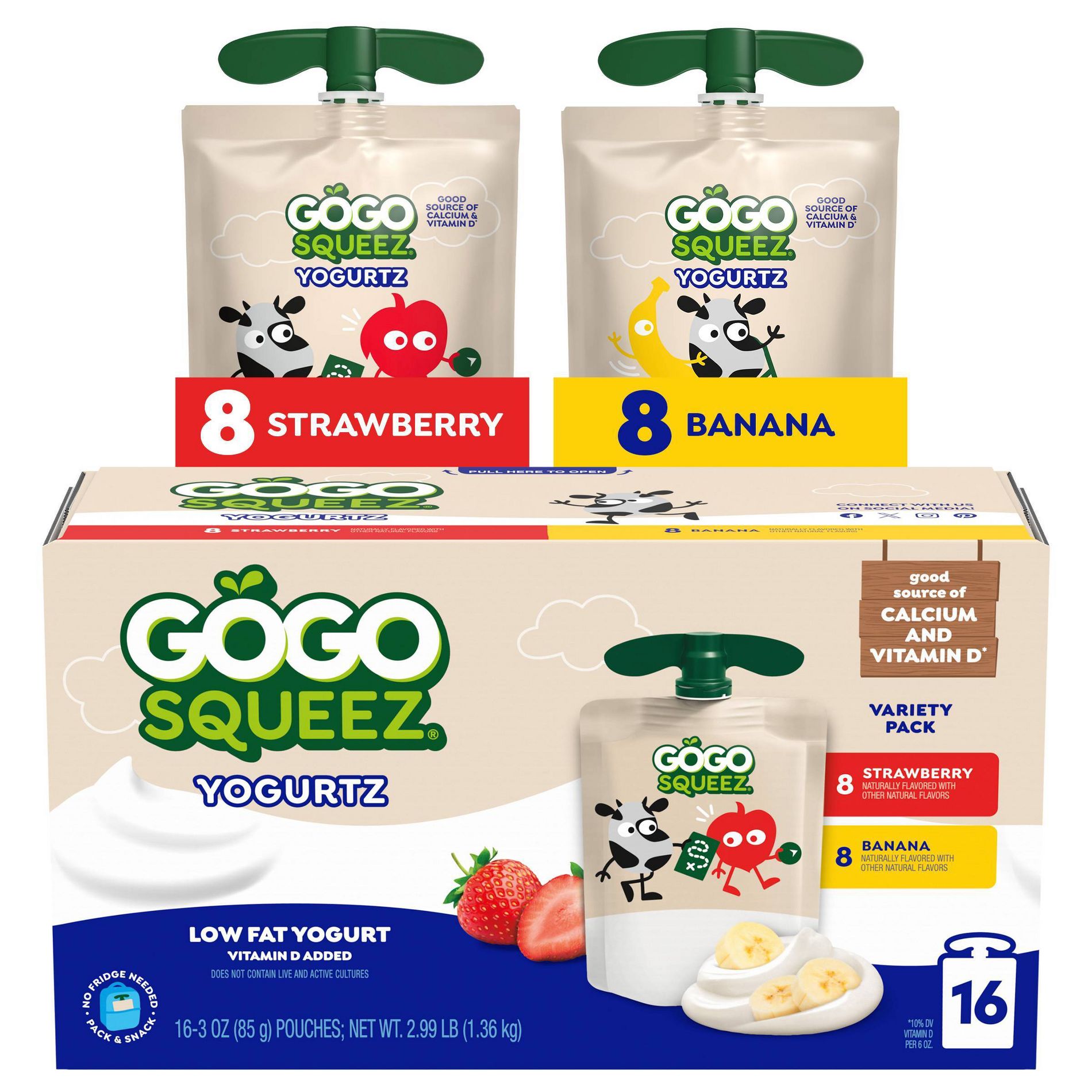 GoGo SqueeZ yogurtZ - 3oz