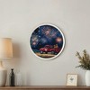 Creative Products Goldens Watching Fireworks 20x20 Round Framed Print - 4 of 4