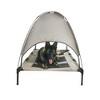 Midlee Grey Dog Cot with Canopy Elevated Pet Bed - image 3 of 4