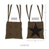 Black Star, Cotton, 15x15, Chair Pad, Black VHC Brands - 3 of 4