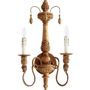 Quorum Lighting Salento 2-Light French Umber Fan, 11.5 Width, 22 Height, 6.5 Depth - 1 of 1