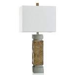 Bonafide Table Lamp Abstract Line Base with Silver Accents - StyleCraft