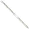 Black Bow Jewelry 7mm Sterling Silver Polished Engravable Curb Link I.D. Bracelet - 2 of 4