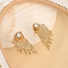 SOHI Women's California Gold The Ecarus Drop Earrings - 2 of 4