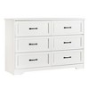 Modern 5 Drawers Dresser, Chest of Drawers Closet Organizers and Storage Clothes, Modern Dressers(White) - 3 of 4