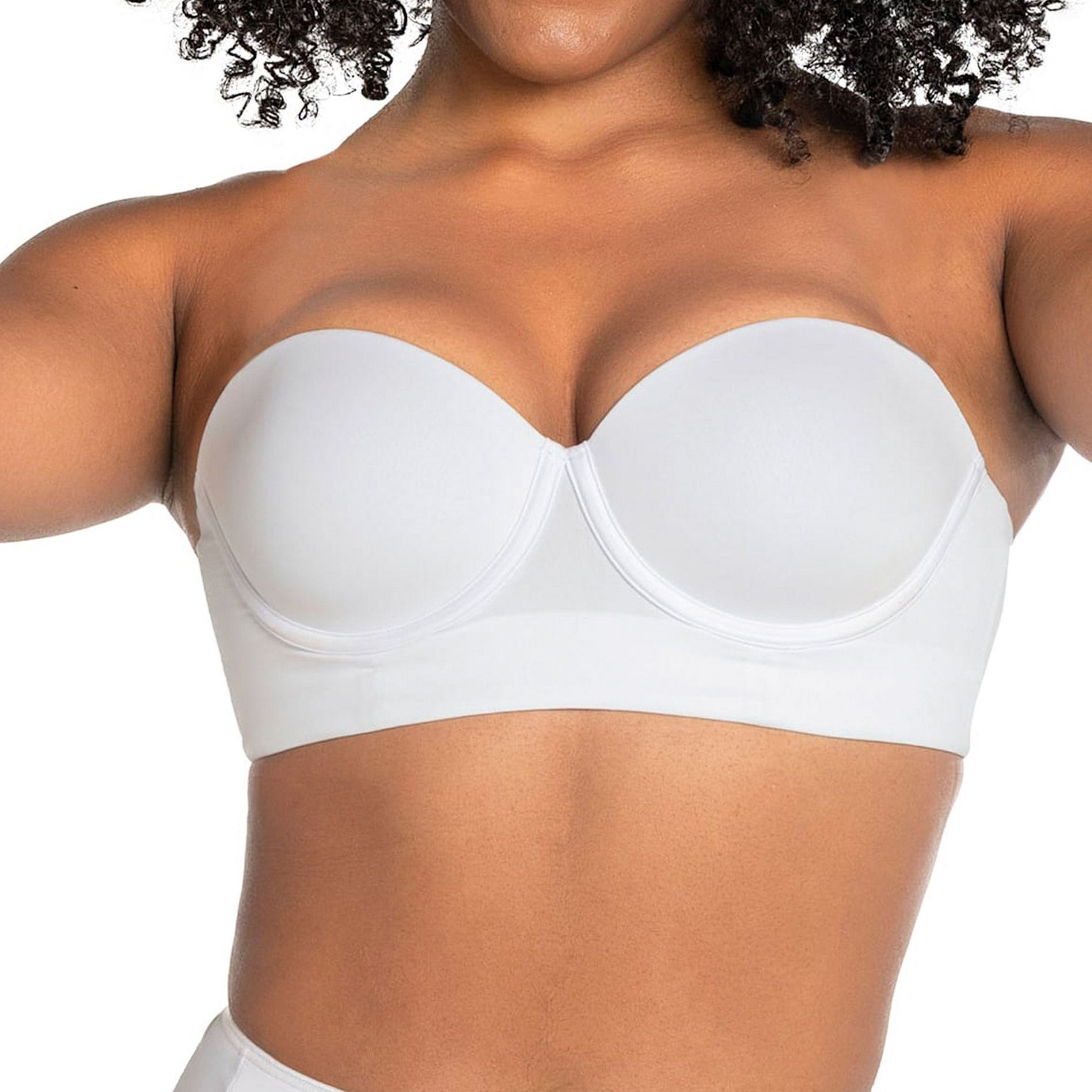 LeSensuel Stay-Put Convertible Bra Unpadded Strapless Bra - Beige 34C