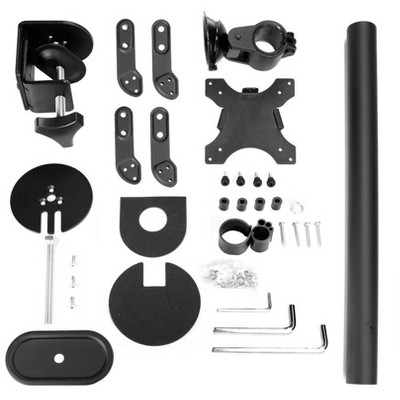 Black Heavy-Duty Adjustable Desk Mount for Monitors and TVs up to 42"