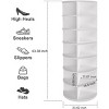 360° Rotating 7-Tier Shoe Rack Tower with Spinning Shelves and Space-Saving Vertical Organizer for Entryway or Closet-3irtyhousy - 4 of 4