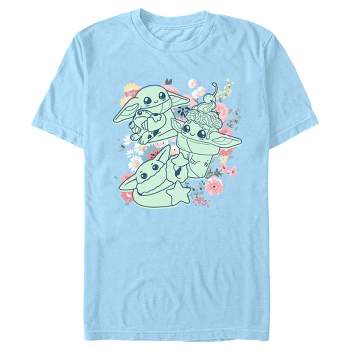 Men's Star Wars: The Mandalorian Spring Cute Grogu Sunday Surprise T-Shirt