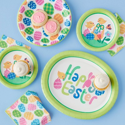 Disposable Dinner Easter Plates 9"x9" 20ct - Spritz™