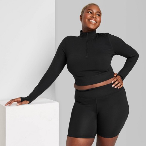 Women's Half Zip Butterbliss Sweatshirt - Wild Fable™ Black Xxl : Target
