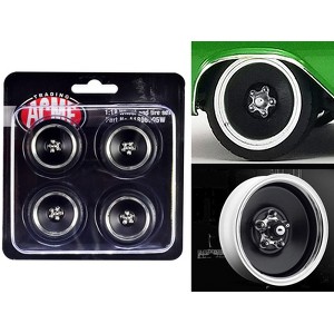 Custom Smoothie Wheel and Tire Set of 4 pieces for 1/18 Scale Models by ACME - 1 of 3