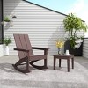 WestinTrends Modern Adirondack Outdoor Rocking Chair with Side Table Set - 2 of 4
