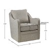 Sapphtopaz Accent Chair Swivel Chair Wood Frame Upholstered Modern Lounge Chair Living Room Chair Comfy Chair for Living Room - 4 of 4