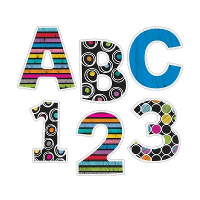 Carson Dellosa Education 4in Colorful Chalkboard Bulletin Board Letters (76 pieces)