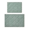 LunaLulinlk 15 Piece Shower Curtain Set, Green Leaves - 3 of 4