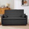 NicBex Convertible Sofa Bed Couch with Adjustable Back & Pillows,Oversized Upholstered Sleeper Sofa for Living Room,Bedroom - 2 of 4