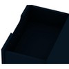Gulches Midnight Blue 2-Drawer Nightstand, Mid-Century Modern MDF Side Table with Metal Splayed Legs, 11Lb Capacity for Bedroom & Living Room Storage - 4 of 4