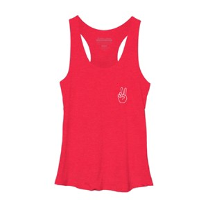Women's Design By Humans peace By desiredesign Racerback Tank Top - 1 of 3