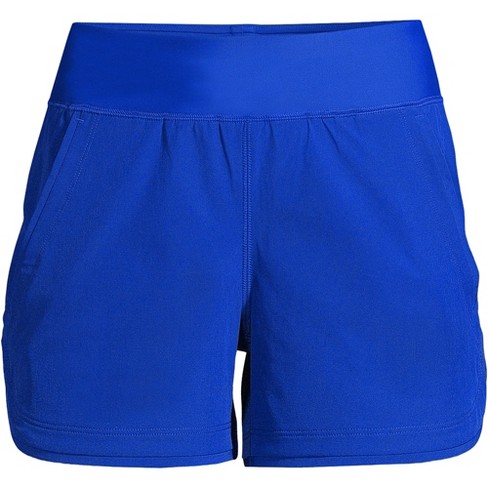 Lands' End Women's 3 Quick Dry Swim Shorts With Panty - 16 - Electric Blue  : Target