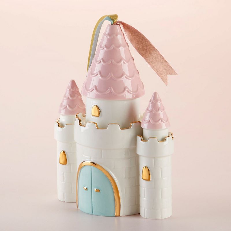 Baby Aspen Simply Enchanted Castle Ceramic Piggy Bank | BA21021NA, 2 of 9