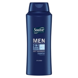 Suave Men 2in1 AntiDandruff Shampoo & Conditioner Classic Clean 28 oz - 1 of 4