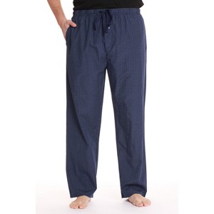 #followme Men's Poplin Pajamas - Buffalo Plaid Pajama Pants for Men with Pockets- Lounge & Sleep PJ Bottoms - 1 of 3
