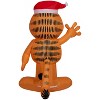 Gemmy 3.5 ft Airblown® Blowup Inflatable Garfield with Santa Hat & Built-In Lights Outdoor Decoration - Orange - 3 of 4
