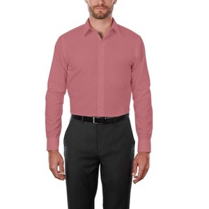 Adam Baker Men's 4-Way Stretch Slim Fit Long Sleeve Solid Dress Shirt - Colors - 1 of 2
