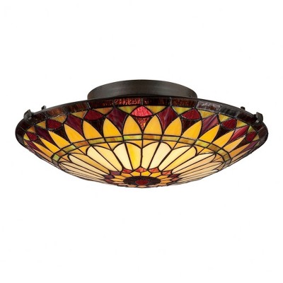 Quoizel Lighting West End 2 - Light Semi-Flush Mount in  Vintage Bronze