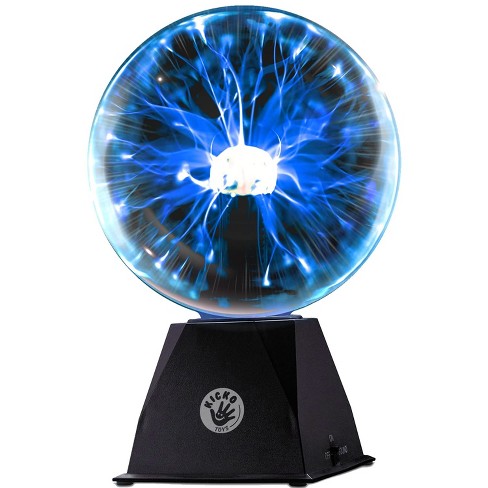 Plasma Ball Desktop Lamp Lightning Sphere Globe Light Up 5 Black Clear  Plastic 