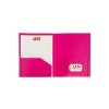 JAM Paper Heavy Duty Plastic Two-Pocket School Folders Fuchsia Pink 108/Pack 383HFUB - 3 of 4
