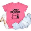 Simply Sage Market I Carry Monsters Purse Garment Dyed Tee - 3 of 4