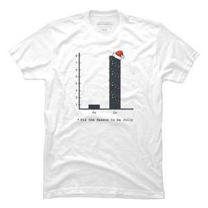 Men's Design By Humans Christmas Carol Bar Graph By Bethcentral T-Shirt - 1 of 4
