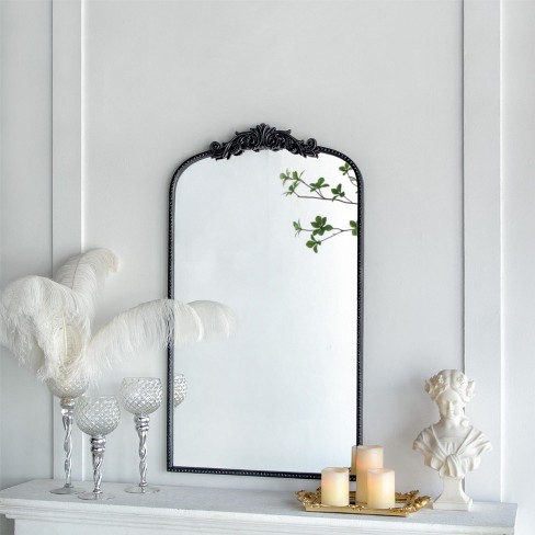 Cerys Anthropologie Wall Mirror,baroque Inspired Wall Decor Mirror,arch  Mirror With Rectangular Gleaming Primrose Framed Mirror-the Pop Home :  Target