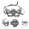 Unique Bargains Lace Half Face Party Mask Black 1 Pc - 3 of 4