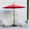 ELJGET Outdoor Patio Umbrella 9FT with Push Button Tilt and Crank Waterproof UV Protection Market Umbrella with 8 Sturdy Ribs for Garden Backyard - 4 of 4