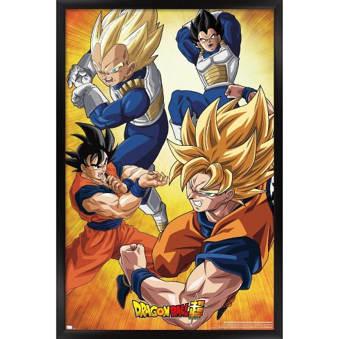 Trends International Dragon Ball Super - Orange Framed Wall Poster Prints  Black Framed Version 22.375 X 34 : Target