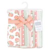 Hudson Baby Infant Girl Flannel Burp Cloth 12pk, Sweet Peach, One Size - 2 of 4