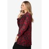 Jessica London Women's Plus Size Stretch Knit Open Front Knit Topper - 4 of 4