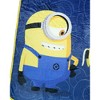 Minions Throw Blanket We Love Bananas Plush Fleece Throw With Buttons 45" X 60" Multicolored - 4 of 4
