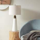 Everly Ceramic (Includes LED Light Bulb) Table Lamp White - Ink+Ivy