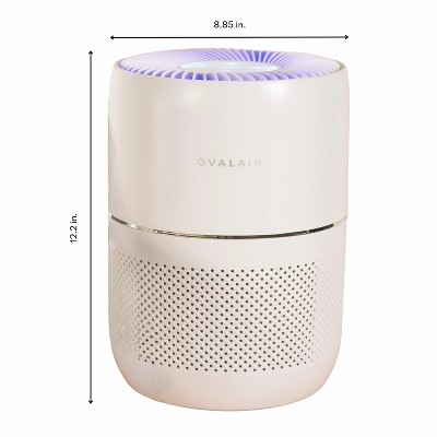 Oval White H13 HEPA Smart Desk Air Purifier