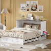 PAKASEPT Queen Murphy Bed, Murphy Cabinet Bed with Storage &Charging Station, Bed Frame with Foldable Panel and Hidden Space, for Bedroom/Guest Room - 2 of 4