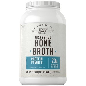 Carlyle Grass Fed Bone Broth Protein Powder | 35.2 oz (2.2lb) | 20g Protein - 1 of 4